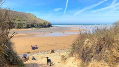 sand dunes mawgan porth