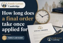 how long does a final order take once applied for