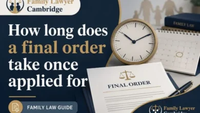 how long does a final order take once applied for